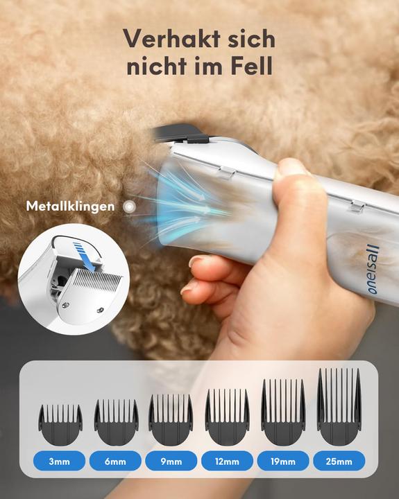 Immagine prodotto Oneisall Hundeschermaschine mit Staubsauger Trockner (Cane)