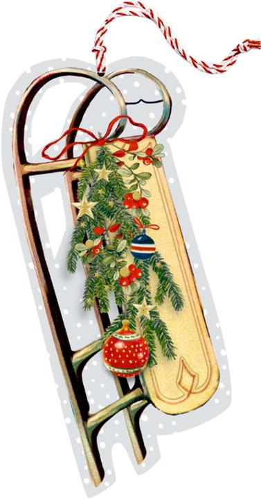 Produktbild Weihnachtskarte Schlitten