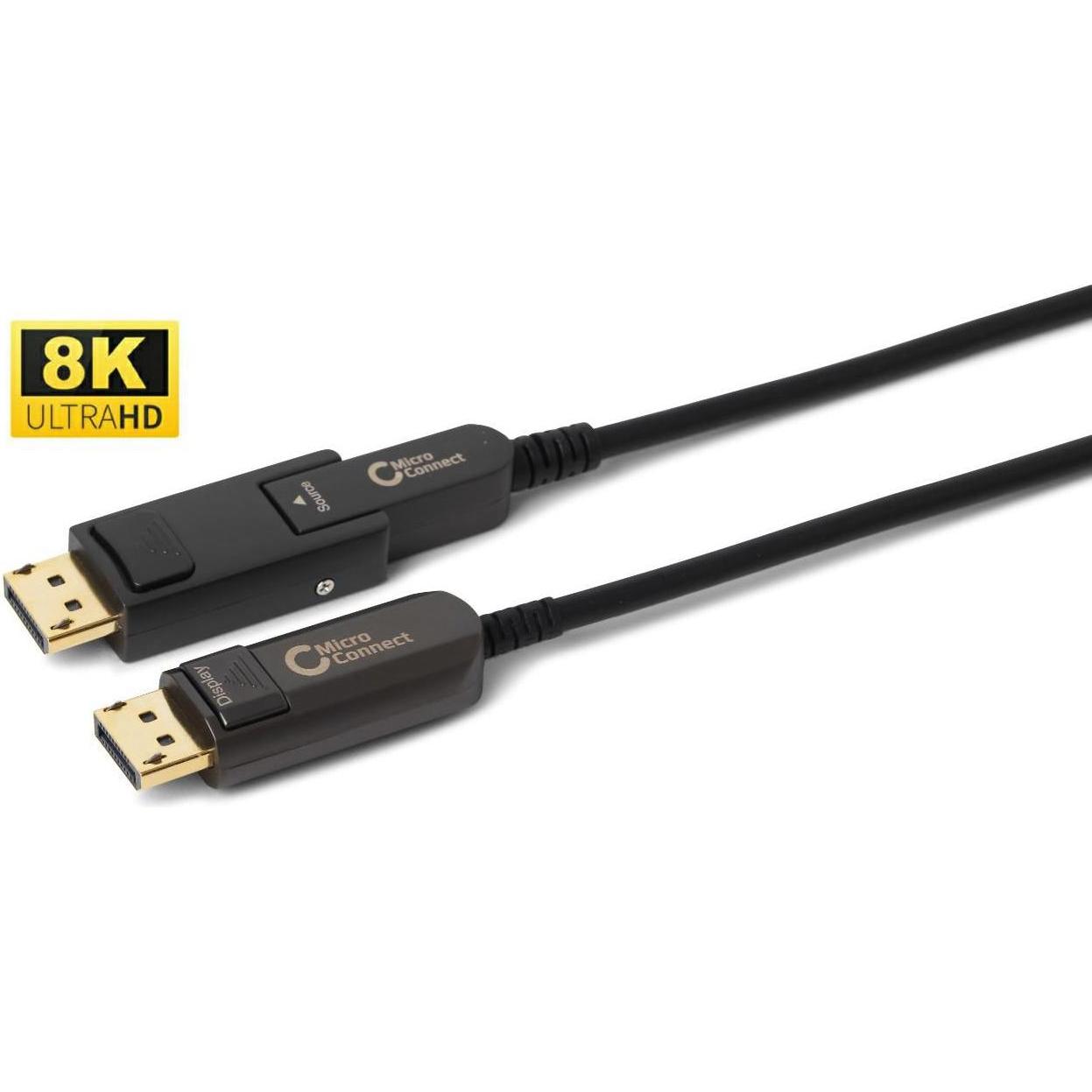 Thumbnail - MicroConnect Premium Optic Mini DP-DP Cable (40 m, DisplayPort), Video Kabel