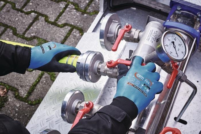 Produktbild Opti Flex Handschuhe Winter Aqua Guard Grösse 9 schwarz/blau EN 388, EN 511 PSA-Kategorie II (9)