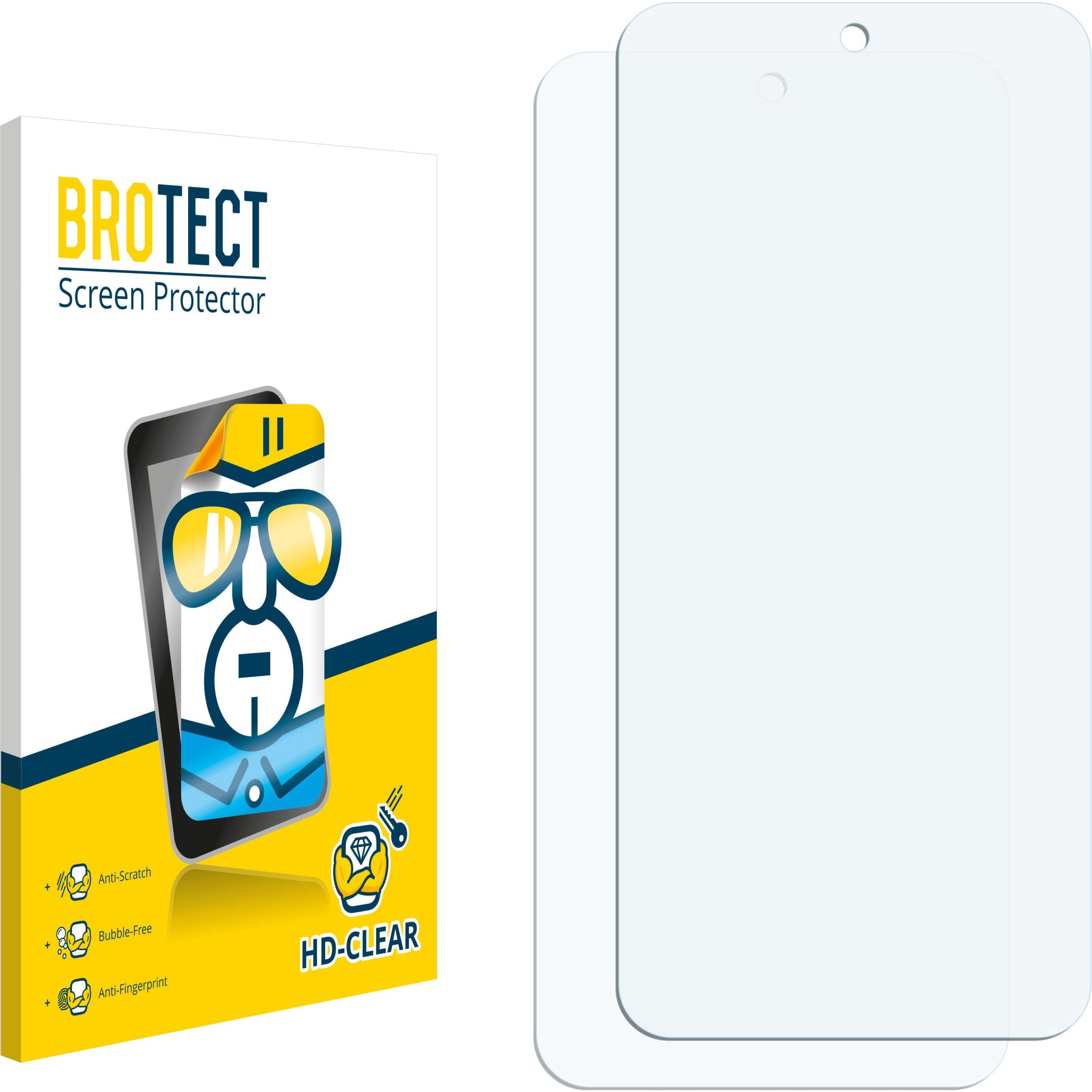 BROTECT Pellicola Trasparente (2 pz., Oppo Reno 5 Pro 5G), Pellicola protettiva smartphone, Trasparente