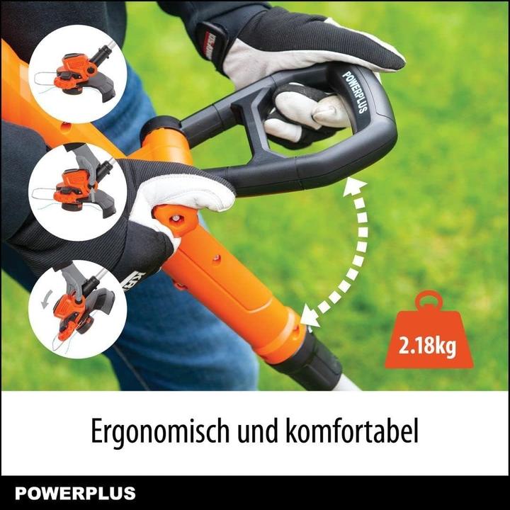 Produktbild Powerplus Dual Power Rasentrimmer 40V Ø 300mm - exkl. Akku und Ladegerät - 1 Acc. (Trimmfaden)