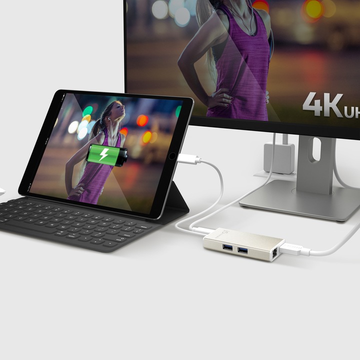 Actual product image j5Create USB 3.0 Type-C Multi Adapter (USB-C, 3 Ports)