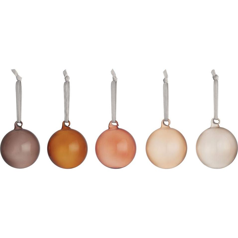Iittala, Christbaumschmuck, Glaskugel (5 -teilig)