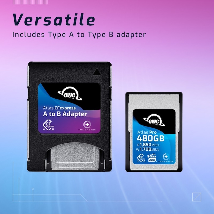 Actual product image OWC Atlas Pro CFexpress Type A Cards (480 GB, CFexpress type A)