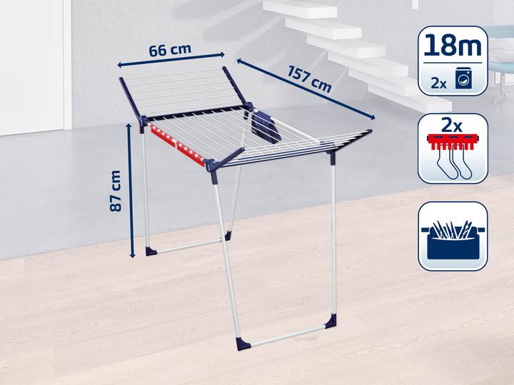 Image du produit Leifheit Séchoir sur pied Pegasus 180 Solid Plus (18 m)