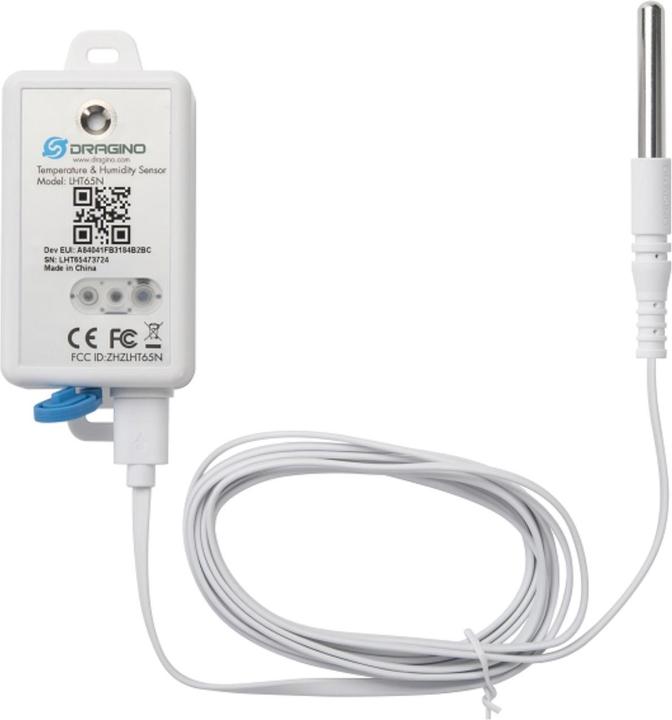 Dragino Sensore di temperatura e umidità LoRaWAN LHT65N E3 (Attuatore di riscaldamento)