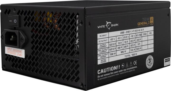 Actual product image White Shark Shark GPSU-750W General-2 750W 80+ GOLD Full Modular (750 W)