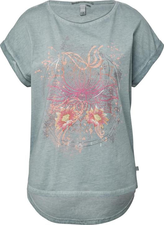Produktbild S.Oliver T-Shirt Oversize-Shirt in gewaschener Optik mit Frontprint (XS)
