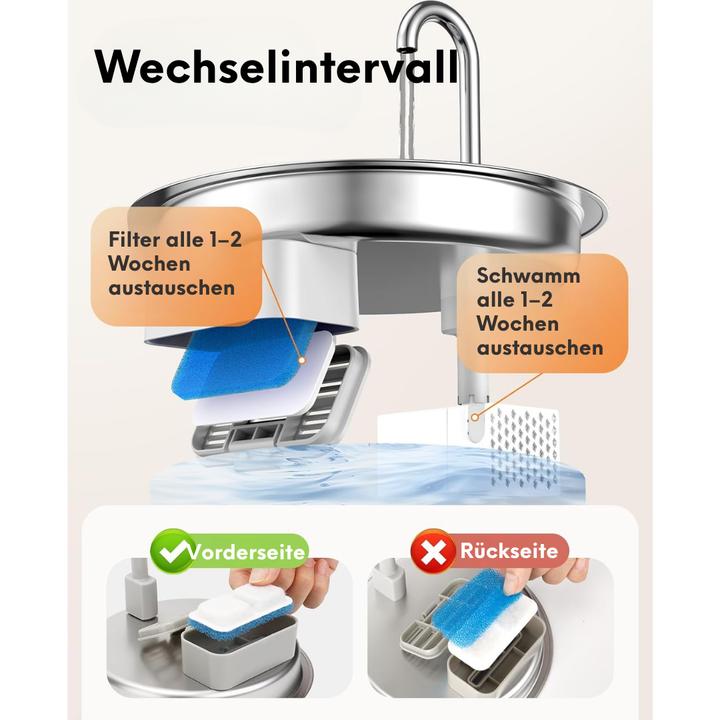 Image du produit Oneisall 4-Pack Ersatzfilter für Katzenbrunnen