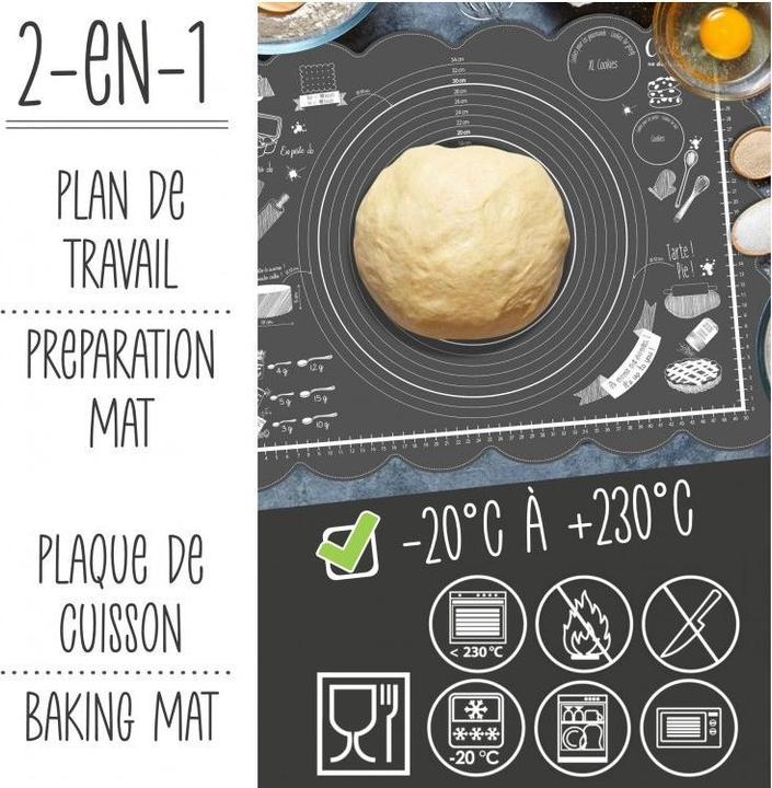 Produktbild ScrapCooking Silikon-Backmatte Need'it (43.50 x 60 cm)