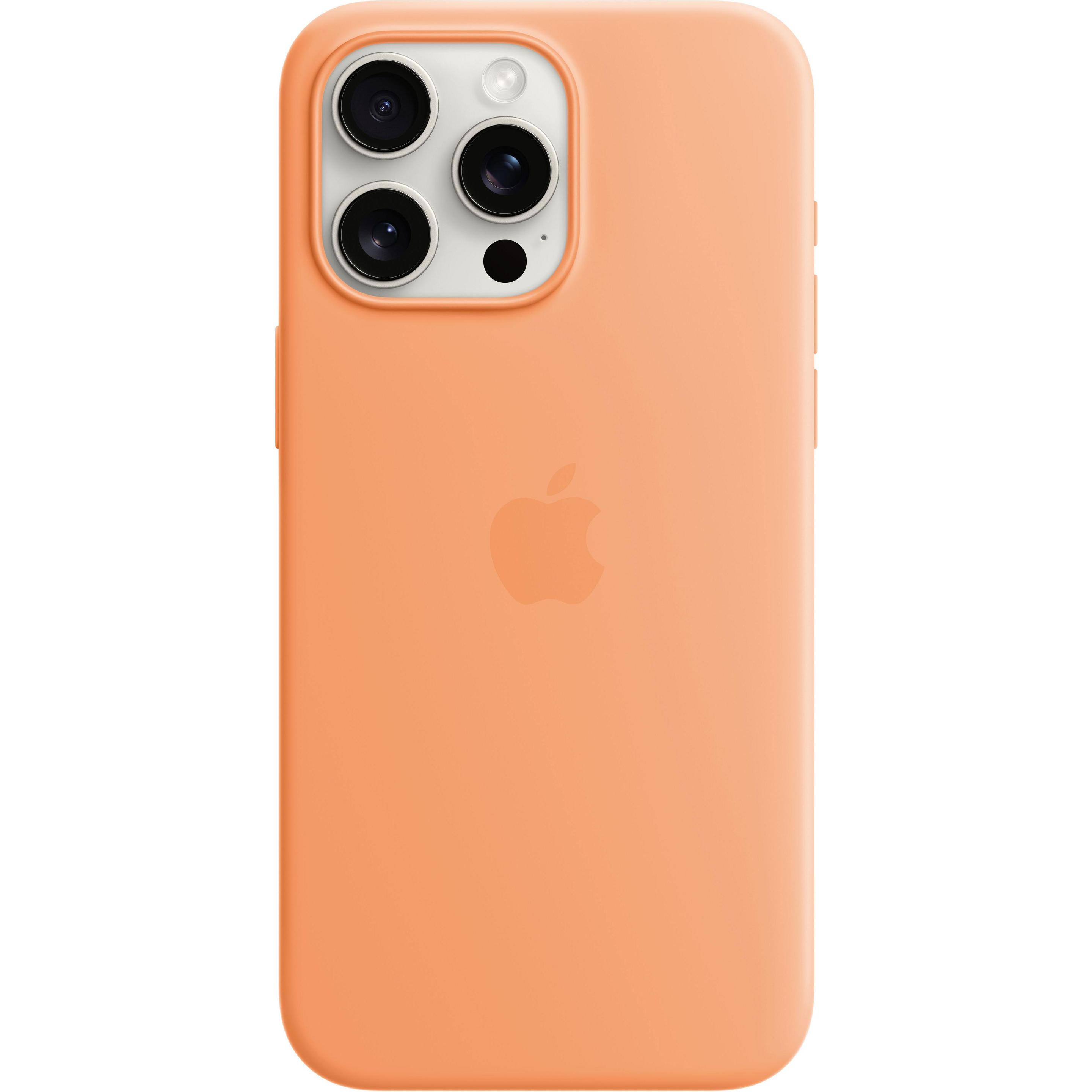 Thumbnail - Apple Silikon Case mit MagSafe (Apple iPhone 15 Pro Max), Smartphone Hülle, Orange