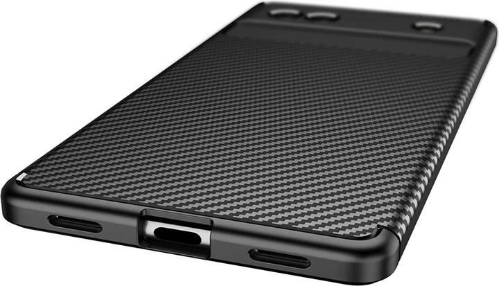 Actual product image Screenguard Google Pixel 6a Cover Carbon Design TPU Case (Google Pixel 6a)