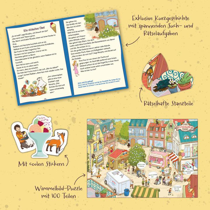 Actual product image Kosmos Story puzzle: The school of magical animals investigates (100 pieces)