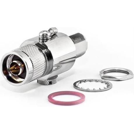 Varia Blitzschutz N-Stecker auf N-Einbaubuchse, 2 - 3 GHz, Elektronikkabel + Stecker
