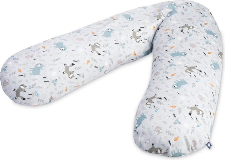 Image du produit Julius Zöllner Coussin d'allaitement en jersey - 190 - Smart Friends (76 cm)