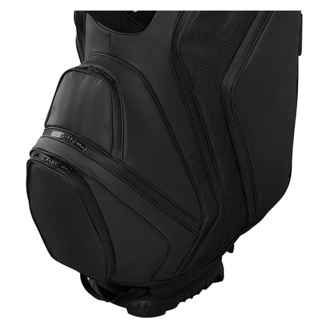 Wilson - Alpine Cart Bag Schwarz - Geräumige und funktionale Golftasche für den Golftrolley (WG4006006)