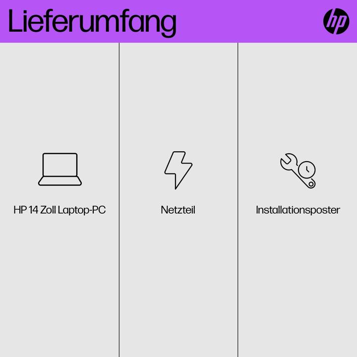 Produktbild HP 14-em0154ng (14", AMD Ryzen 5 7520U, 16 GB, 512 GB, DE)