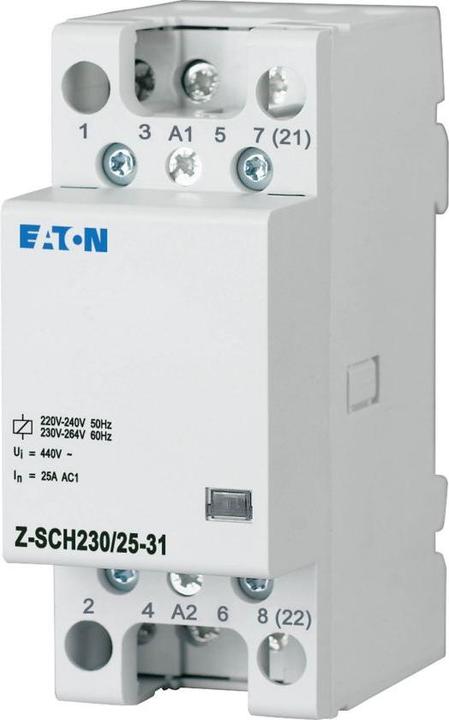 Actual product image Eaton Electric GmbH Installation contactor 230VAC/25A/3S+1OE Z-SCH2