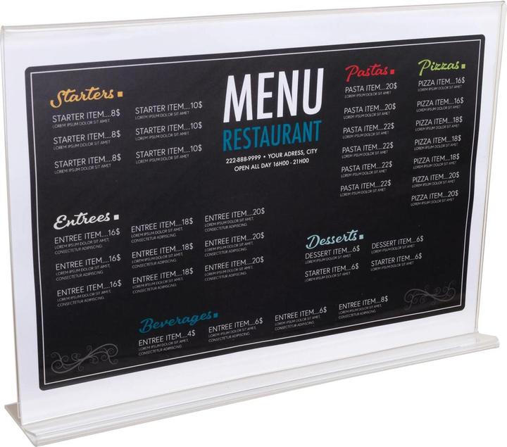 Immagine prodotto Exacompta Gerader Tischaufsteller A4, horizontal, 302x60x210 mm (A4)