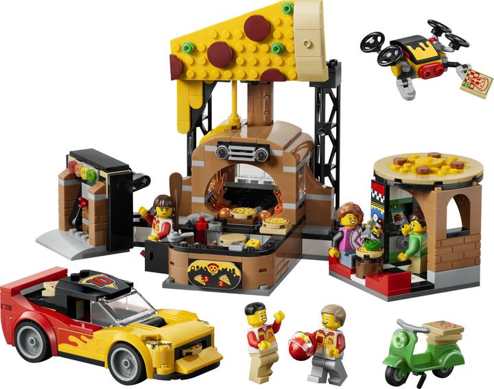 Produktbild LEGO Pizza-Liefererlebnis mit Fahrzeugen (60496)