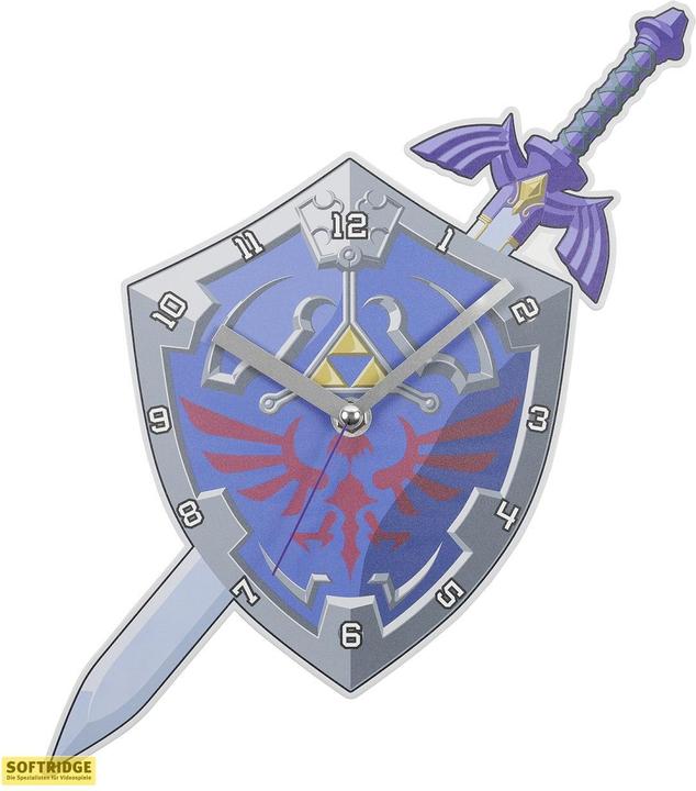 Produktbild Nintendo Wanduhr: The Legend of Zelda - Hylia-Schild & Master-Schwert