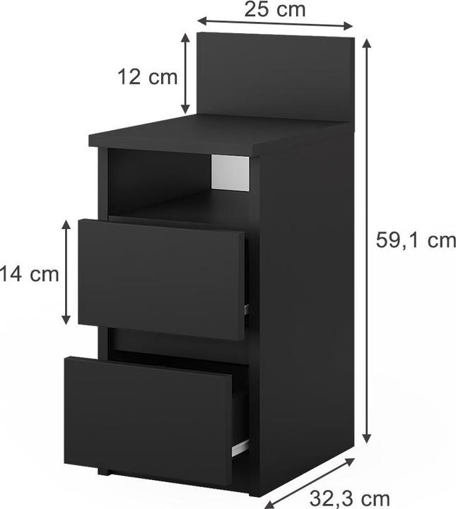 Actual product image Vicco Monty (25 x 32.30 x 59.10 cm)