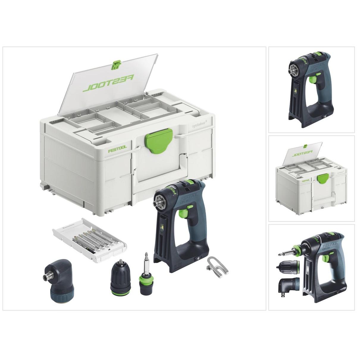 Festool, Bohrmaschine + Akkuschrauber, Akku-Bohrschrauber CXS 18-Basic-Set (Akkubetrieb)