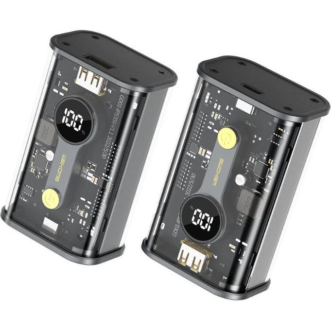 Wekome Power bank Super Charging PD (10000 mAh), Powerbank, Schwarz
