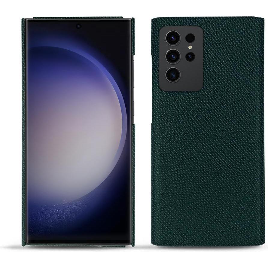 Noreve Lederschutzhülle (Samsung Galaxy S23 Ultra), Smartphone Hülle, Grün