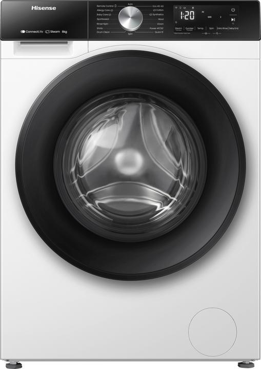Hisense WF3S8043BW3 (8 kg, Gauche)