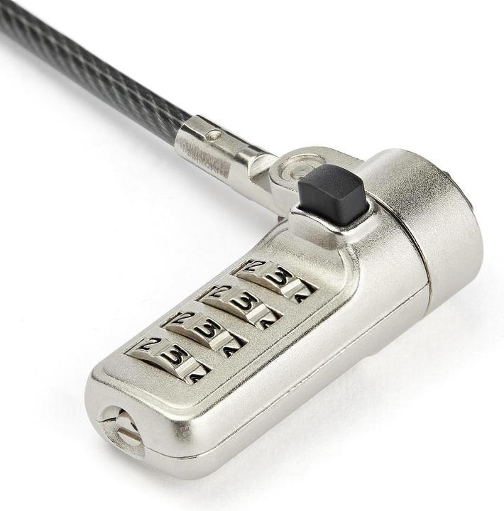 Productafbeelding StarTech LTLOCKNBL Laptopbeveiligingsslot (4-cijferig instelbaar combinatieslot, f