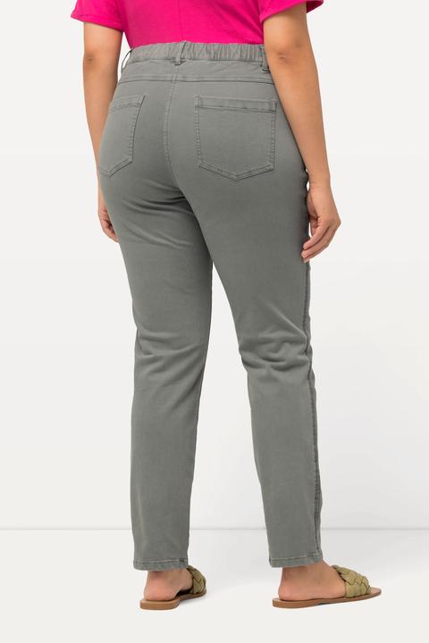 Actual product image Ulla Popken Ribbon Trim Color Wash Jeans (46)