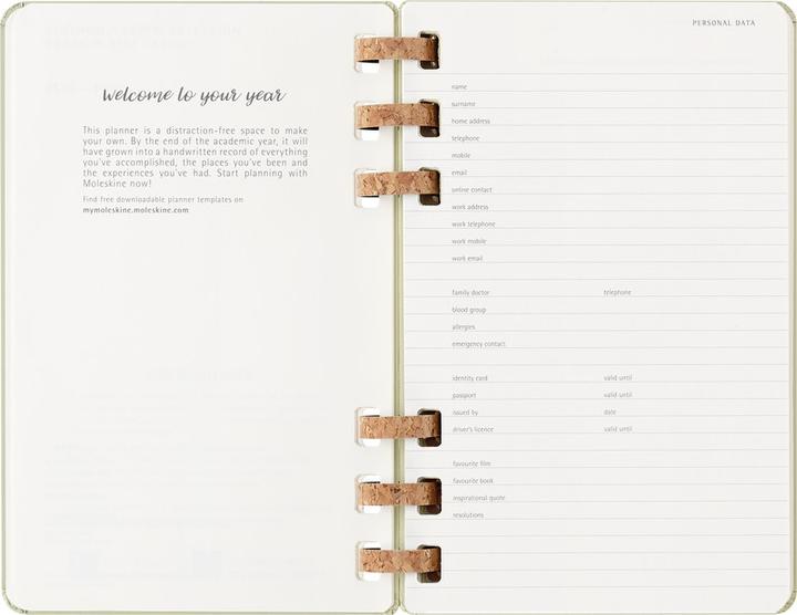 Produktbild Moleskine Life (A5, 1 Woche / 1 Seite)