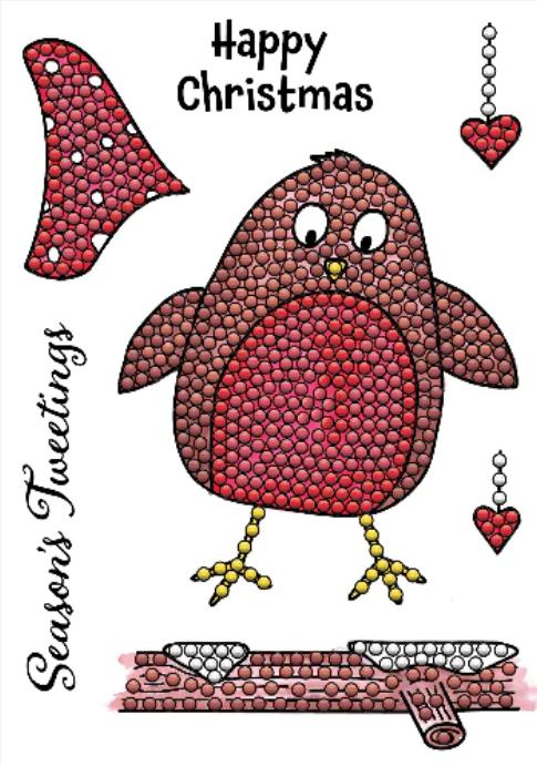 Actual product image Craft Buddy Robin, Crystal Art A6 Stamp Set