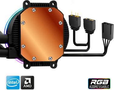 Produktbild Spirit Of Gamer Kit Watercooling Liquidforce Cooler RGB 120mm (Noir)