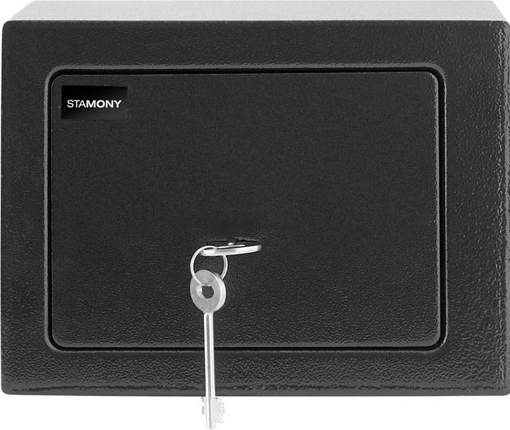 Produktbild Stamony Möbeltresor Mini-Tresor Schranktresor 23 x 17 x 17 cm Doppelriegel 2 Schlüssel