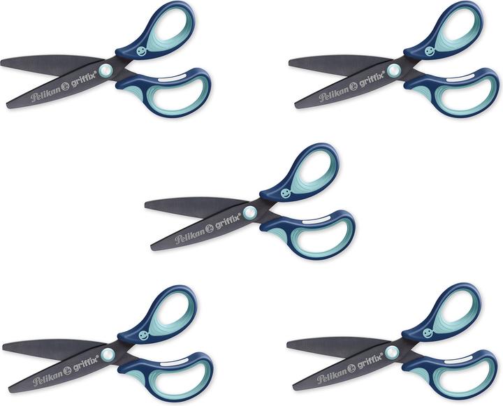 Produktbild Magni Schulschere griffix RH spitz 15cm blau (14 cm)