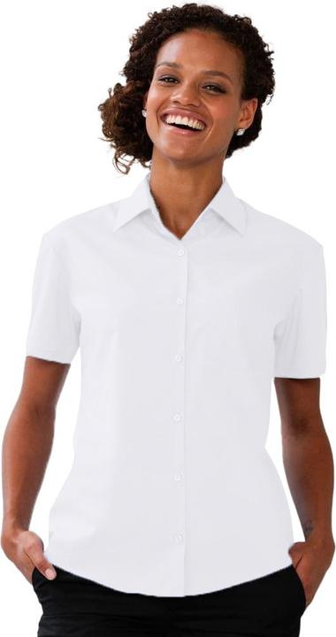Actual product image Russell Collection Poplin blouse short sleeve easy-care (M)