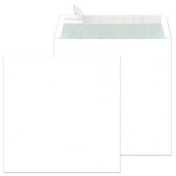 Mailmedia Briefumschläge "Zack & Klapp", 220x220 mm, weiss ohne Fenster, 100 g-qm, haftklebend (220 x 220 mm, 500x)