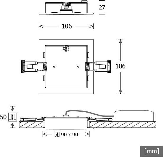 Produktbild LTS LED-Einbauleuchte (800 lm)