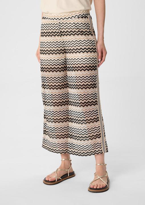Actual product image Comma Hose Strickjersey-Culotte mit Zick-Zack-Ajourmuster (40)