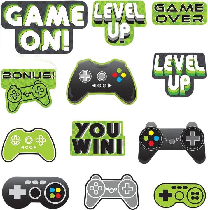 Actual product image Minecraft 12 Level Up Game Controller Birthday Cut Out (Pack of 12) (12 pcs.)