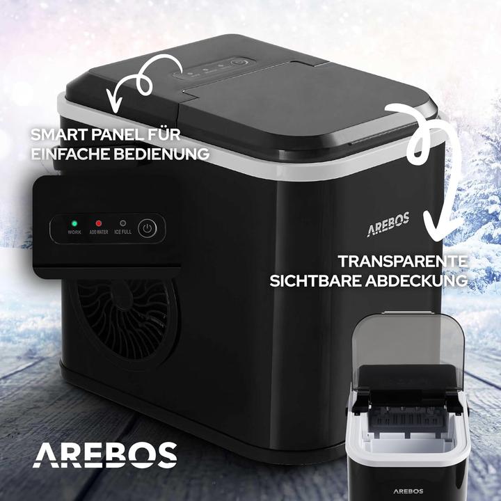 Actual product image Arebos ‎AR-HE-EM11B Eiswürfelmaschine