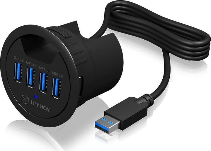 Icy Box IB-HUB1403A (USB-A, 4 Ports)