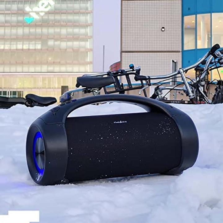 Produktbild Nedis Bluetooth® Party Boombox 6 hrs 2.0 50 W Media Playback: AUX/USB IPX5 Linkable Carrying Handle (6 h, Akkubetrieb)
