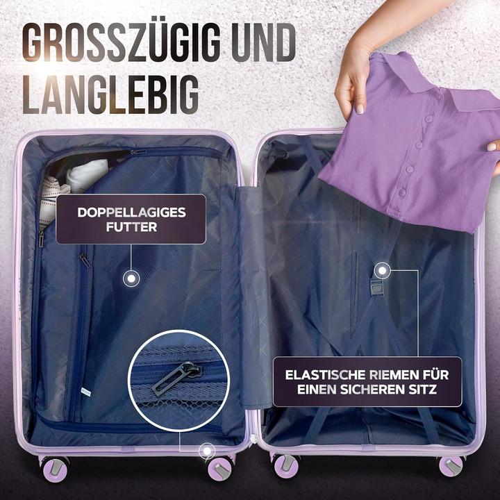 Image du produit DS-Lux Set de 3 valises de voyage