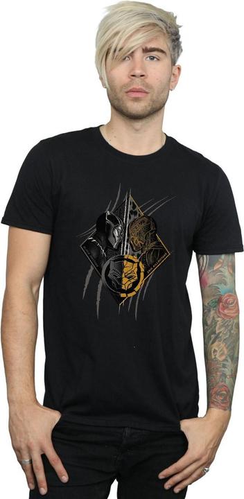Actual product image Mens Black Panther Vs Killmonger T-Shirt (3XL)