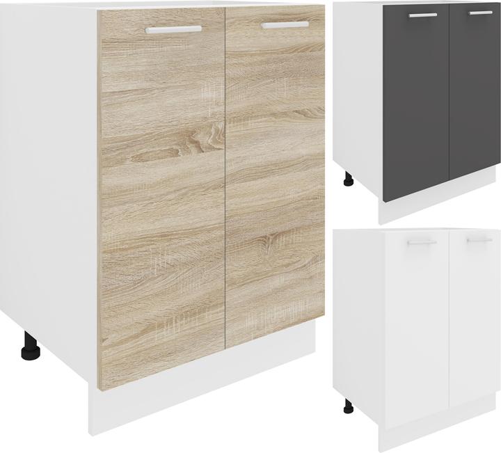 Immagine prodotto VCM Armadio da cucina Larghezza 60 cm Ante a battente Armadio Base Cucina Mobili Cucina Esilo (60 x 46 x 82 cm)