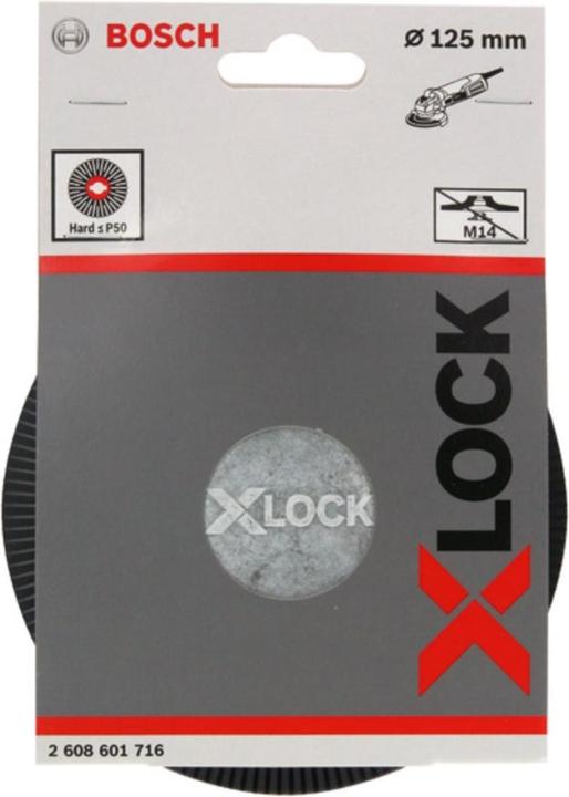 Produktbild Bosch Professional Zubehör PRO Backing Pad X-Lock, hart, 125 mm, hart (P60)